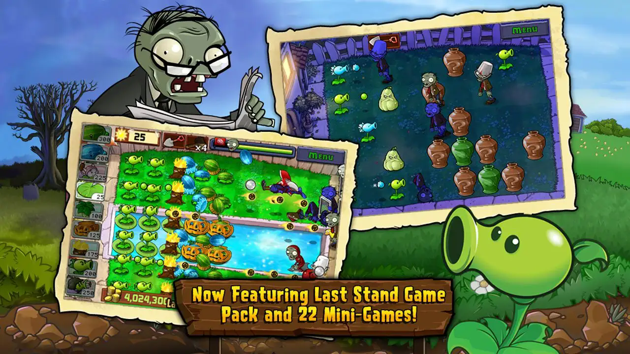 ֲսʬ95ùܲ˵(Plants vs. Zombies FREE)v3.8.1ͼ0