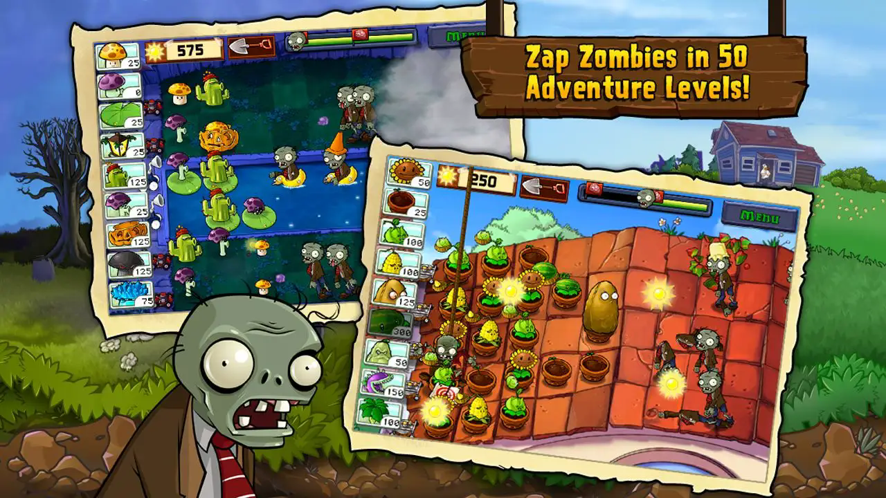 ֲսʬ95ùܲ˵(Plants vs. Zombies FREE)v3.8.1ͼ1