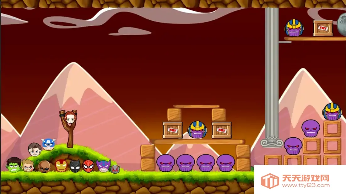 愤怒的超级英雄(英雄弹射游)v6 手机版截图1