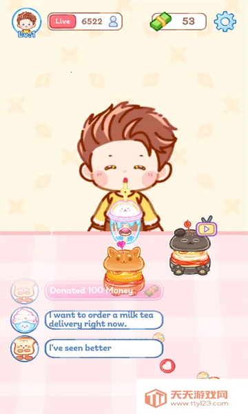 波霸奶茶店(奶茶店经营游戏)v0.1 安卓版截图0