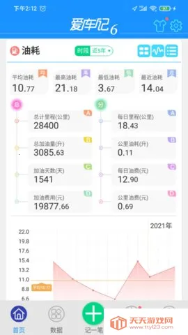 爱车记油耗(汽车数据管理)V6.13.200.3872b 免费版截图2
