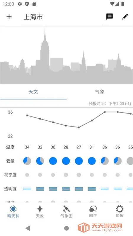 晴天钟(天气预测软件)v2.6.3 手机版截图1