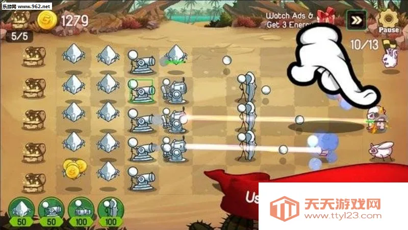 火柴人防御卡通战争(火柴人塔防游戏)v1.1.1 手机版截图0