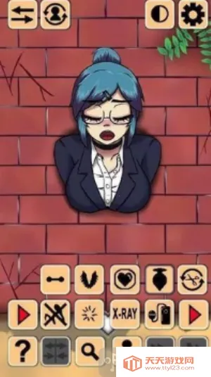 卡在墙中的少女 卡在墙中的少女