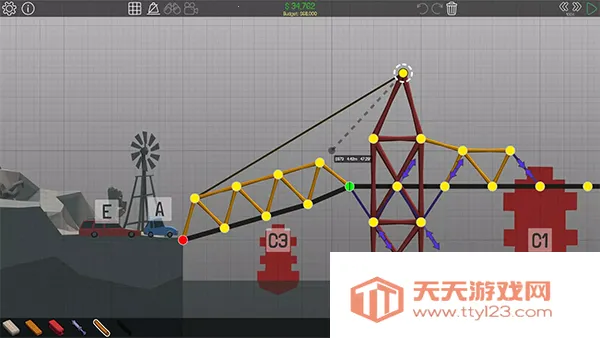 保利桥(桥梁搭建游戏)v1.2.2 安卓版截图2