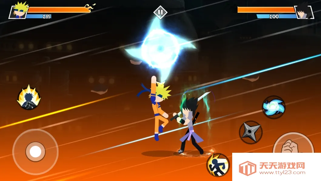 火柴人忍者大战3v3v4.1 免费版截图1