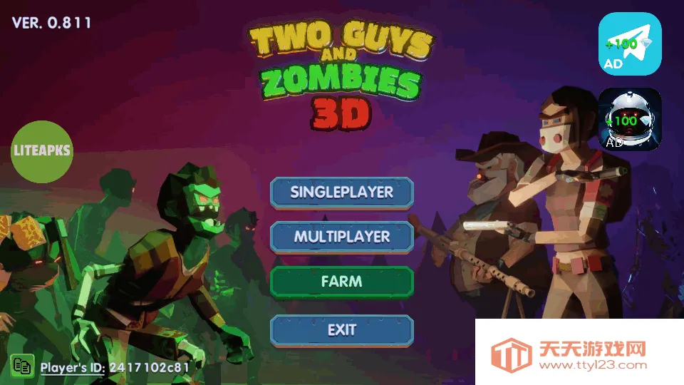 两个家伙和僵尸2内置作弊菜单v1.1.3 免费版截图1