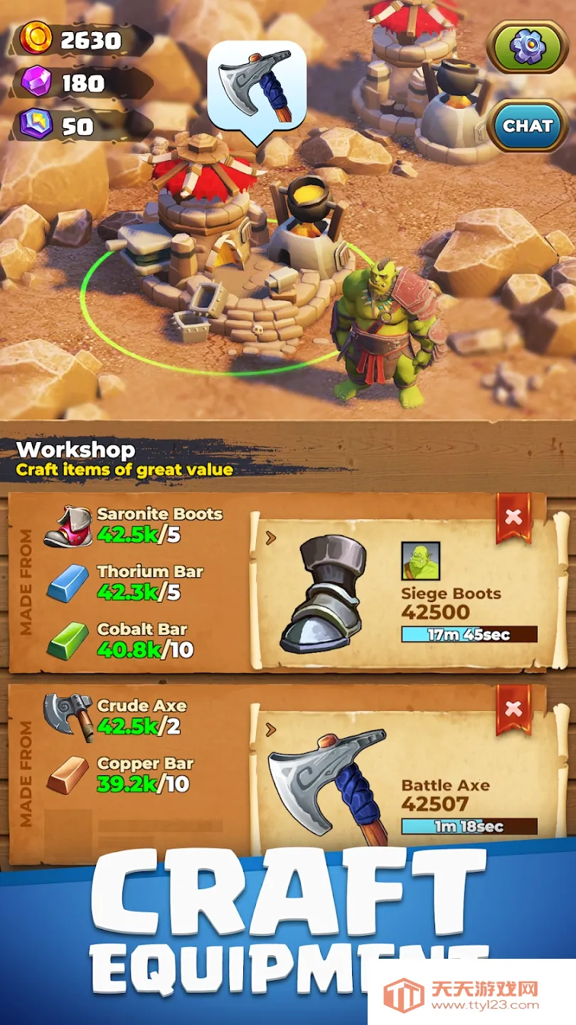 矿石工艺:兽人采矿营地辅助菜单(兽人采矿模拟游戏)v0.26.2 免费版截图1