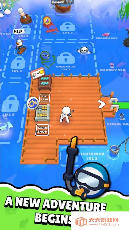 潜水与钓鱼(水下冒险游戏)v0.7 安卓版截图4