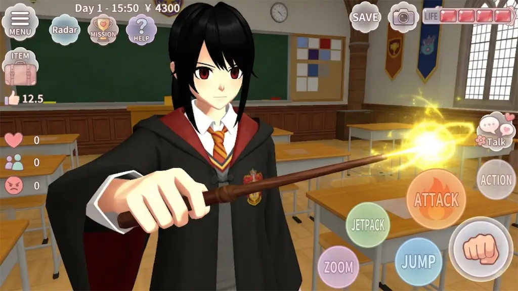 动漫风校园模拟器(校园模拟游戏)v312 官方正版截图2