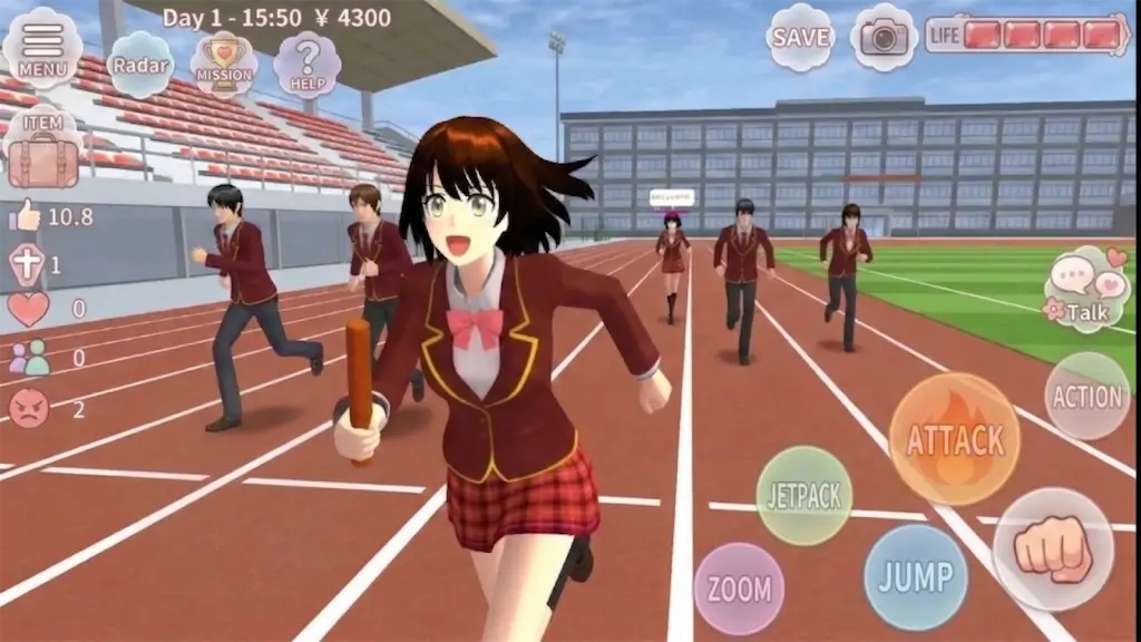 动漫风校园模拟器(校园模拟游戏)v312 官方正版截图3