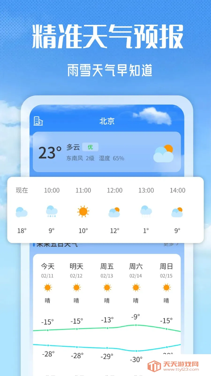 天气知准点(天气精准预报)v1.0 安卓版截图0
