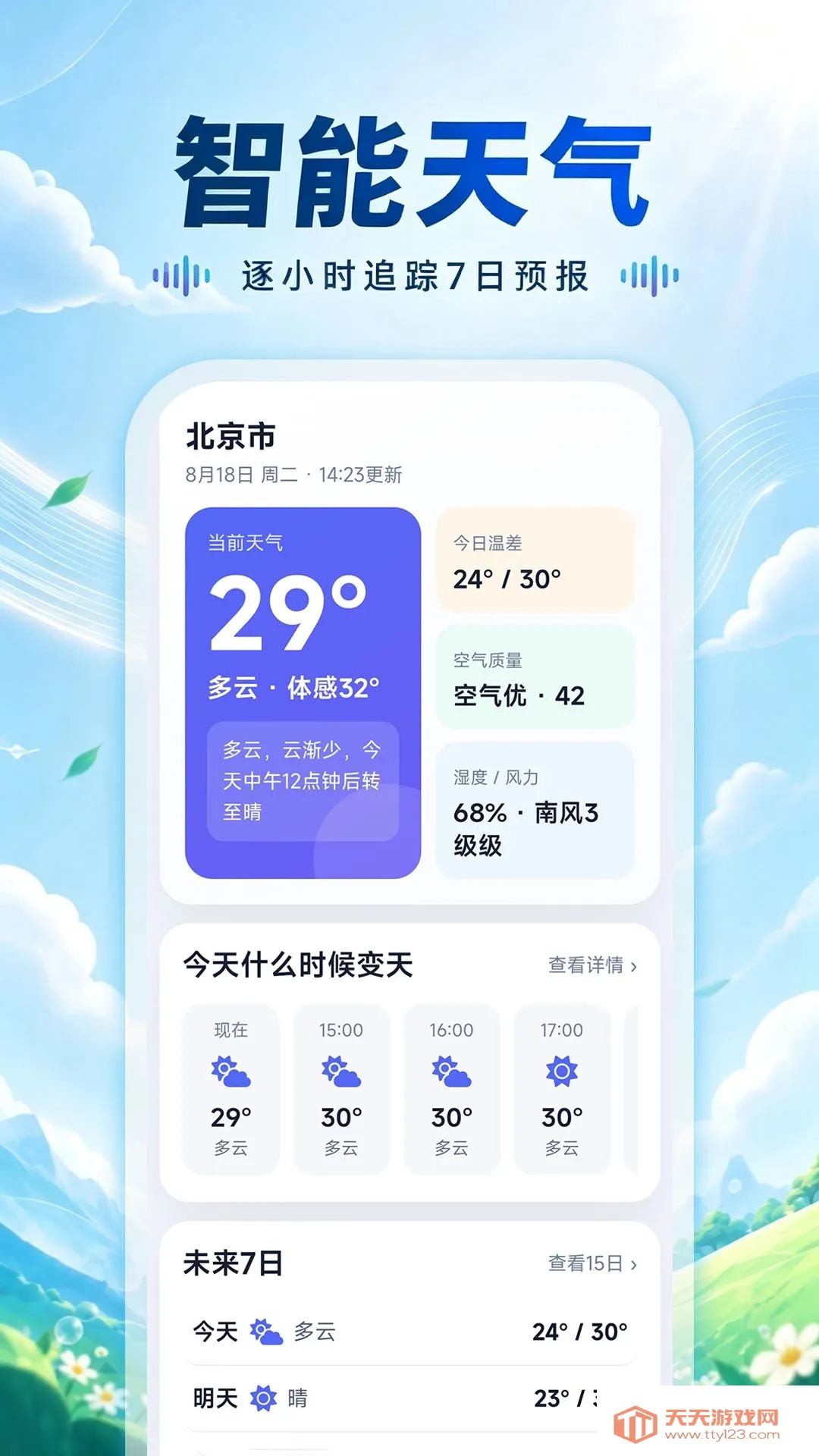 降水趋势天气预报(全能天气应用)v1.0.0 官方版截图1