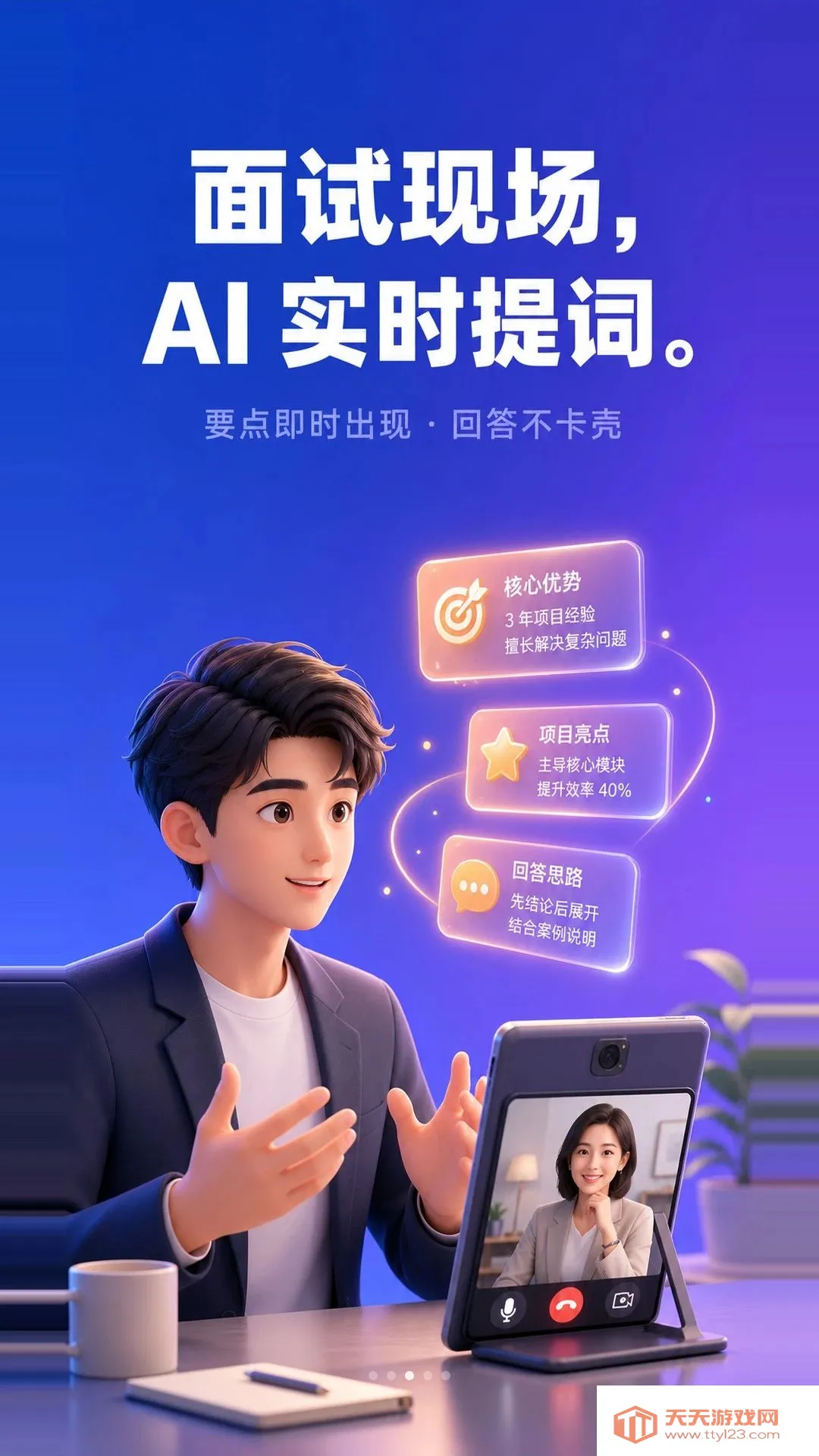 练答APP(AI模拟面试)v1.0.1 手机版截图0
