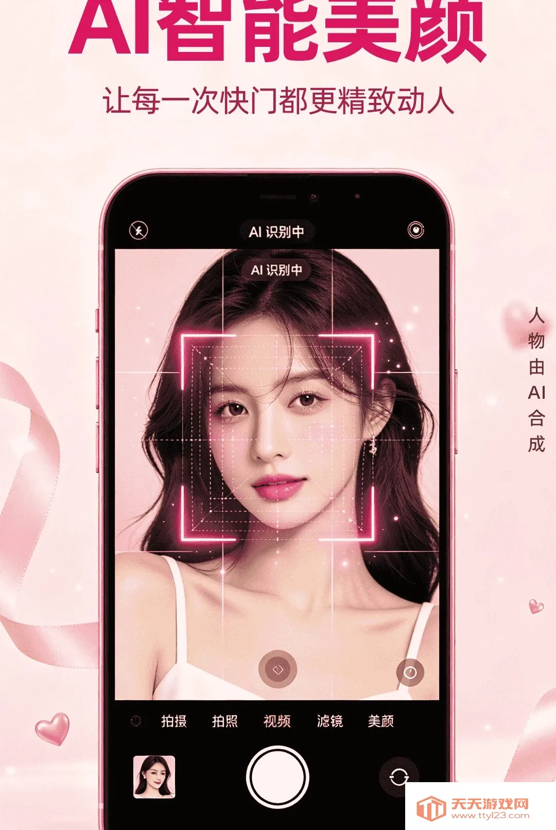 美颜自拍修图相机(智能美颜拍照应用)v1.0.0 安卓版截图0
